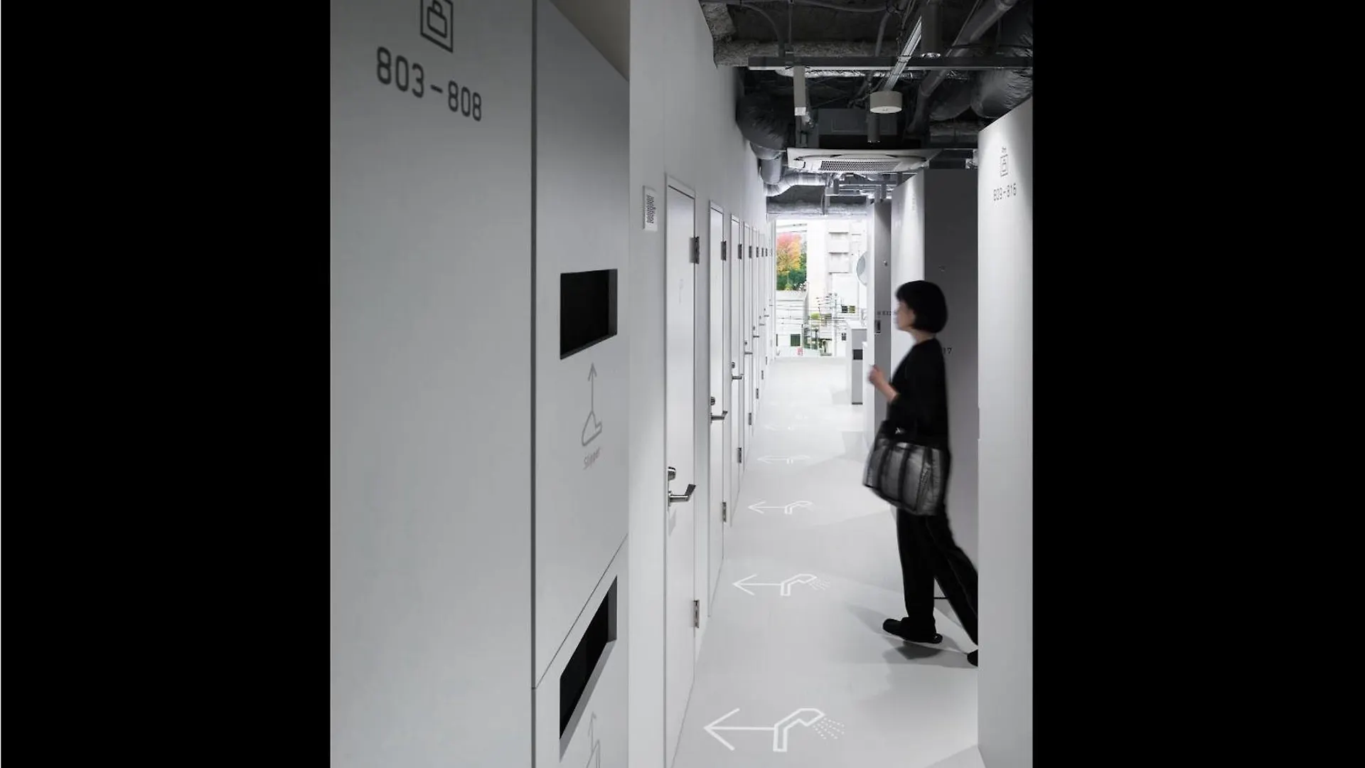 ** Capsule hotel 9H Nine Hours Suidobashi Sleep Lab Tokyo Japan
